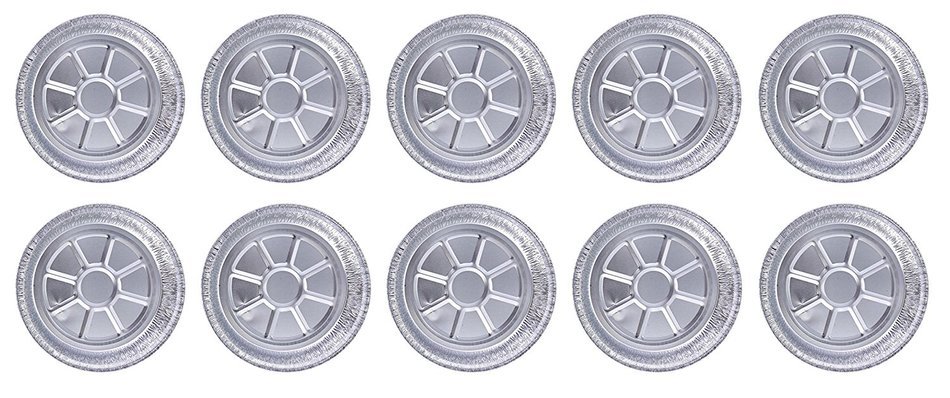 DOBI Round Pans - 9" Disposable Aluminum Foil Pans, Standard Size Cake Tins - 9 X 1.75 Inches Pack of 10. Favorite...
