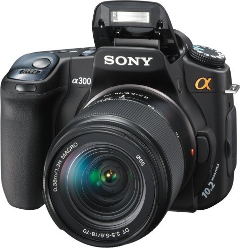 Sony Alpha DSLRA300K 10.2MP Digital SLR Camera with Super SteadyShot Image Stabilization with DT 18-70mm f/3.5... N16