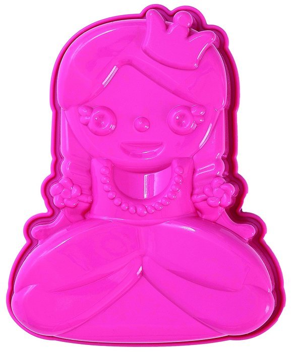 Pavoni FRT172 Platinum Silicone Miss Princy-Princess Mini Cake Mould, Pink
