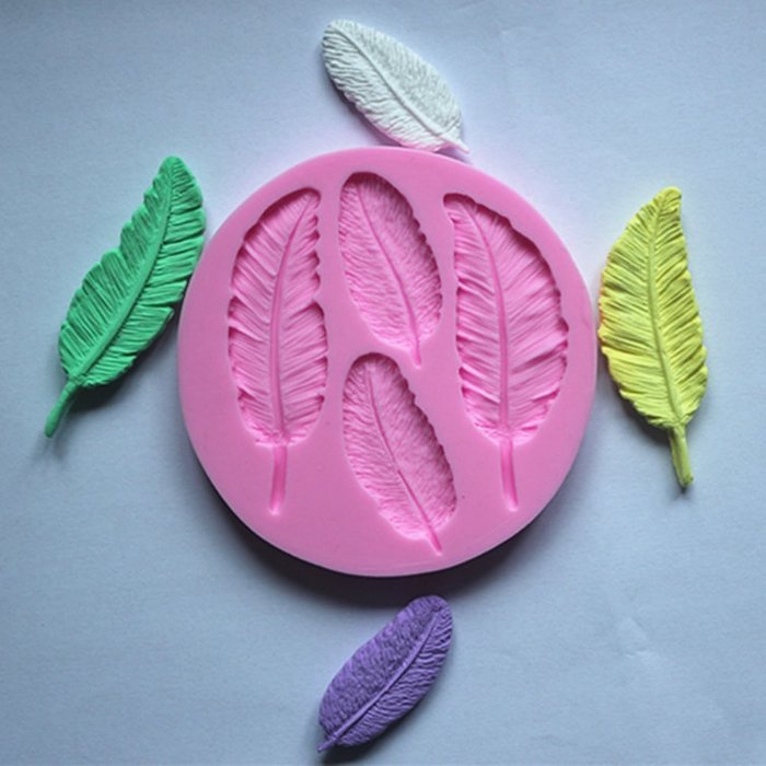 Baidecor Feathers Silicone Chocolate Molds Candy Mold Set Of 3 N4