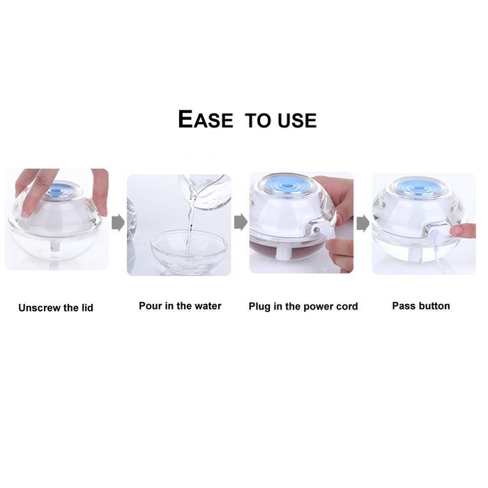 Mini Portable Ultrasonic Cool Mist Humidifier,Mist Diffuser,100ML Capacity,Automatic Shut-off,and Night Light... N9