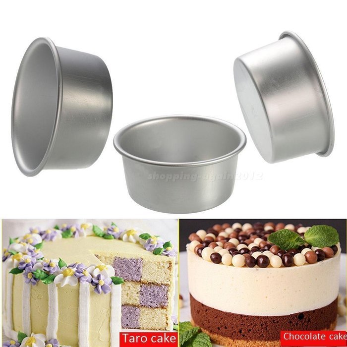 4'' Aluminum Alloy Non-stick Round Cake Baking Mould Pan Bakeware Tool SAP N5
