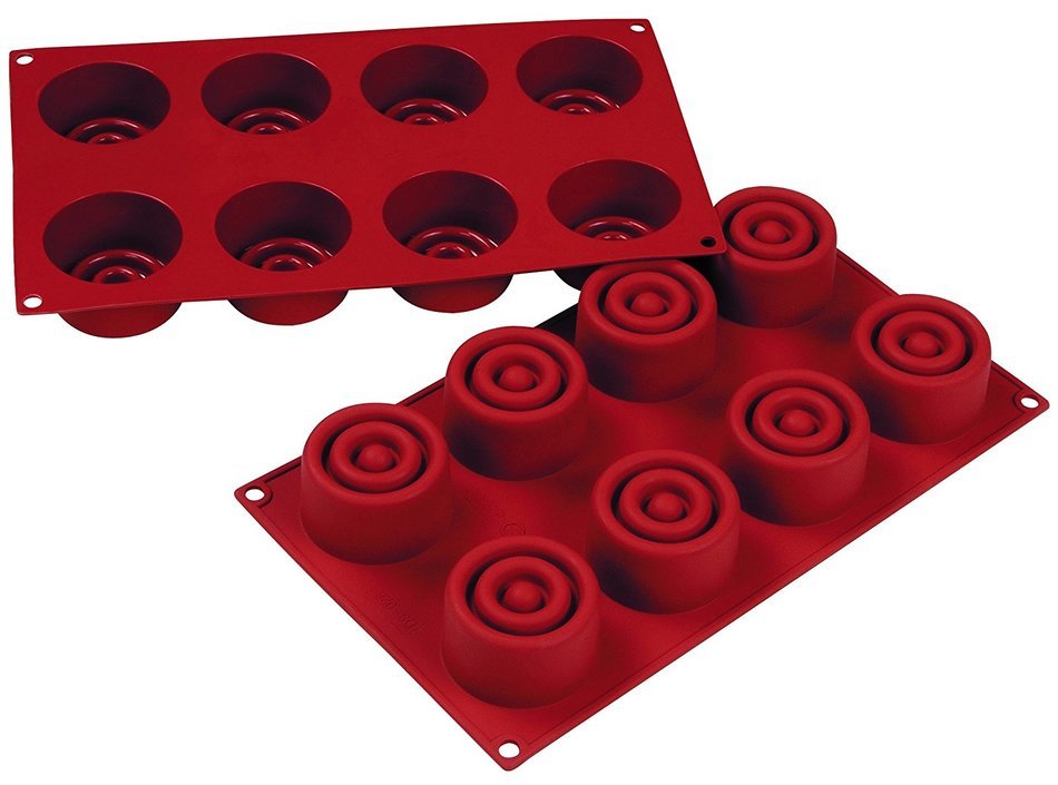 15 Cavity Pyramid Shape Non Stick Silicone Baking Mould, Ideal for Cake, Dessert, Ice Cream, Chocolate, Fondant... N4