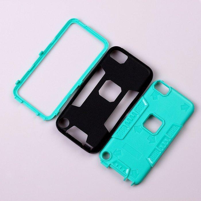 iTouch 5,iPod Touch 6 Case,XRPow 3in1 Heavy Duty Protection Hybrid High Impact Armor Case... N13