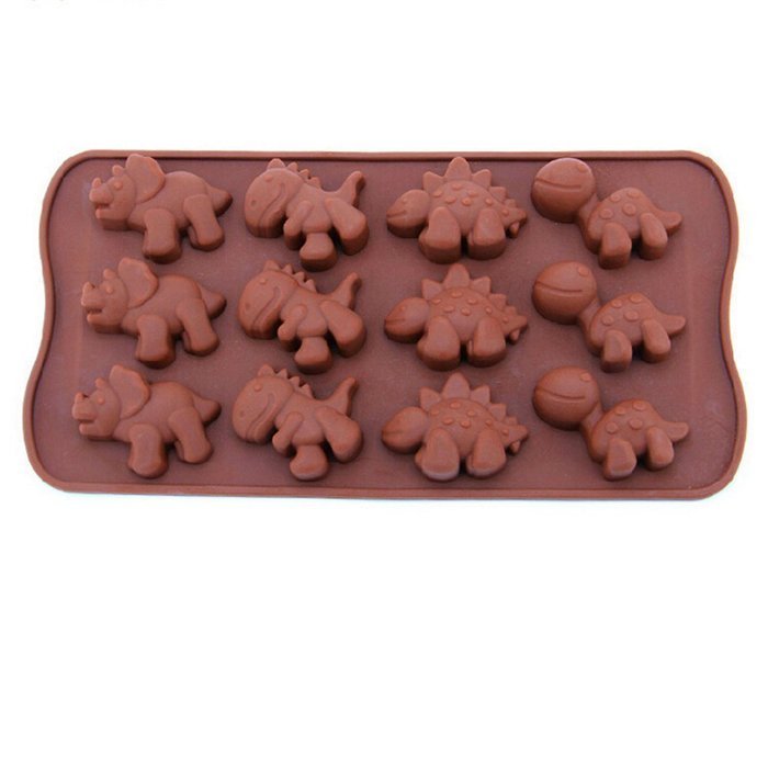 GHMZ Silicone 12 Cavity Dinosaur Cake mold