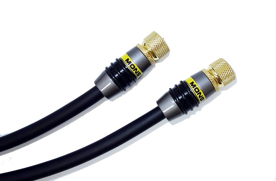 Monster MV2F-4M 4-Meter High Resolution Coaxial F-pin Video Cable (13.12 ft.)(No Frills Packaging) N2