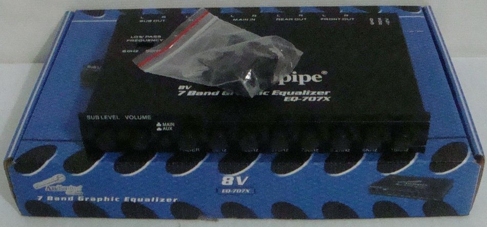 nippon Audiopipe Eq707x 7 Band Parametric Equalizer With Subwoofer Sub Output N3