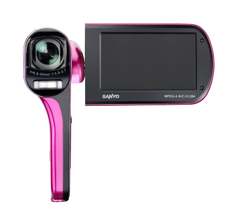 Sanyo Sanyo Vpc-Cg20Exp-B Xacti Cg20 Full Hd Dual Camcorder With 10M Photos And Hdmi - Pink N2