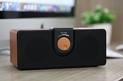 Artchros USB Powered Multimedia HD Speakers/ Wood Soundbar/ Boombox-Elegant Design-Mahogany Pattern N2