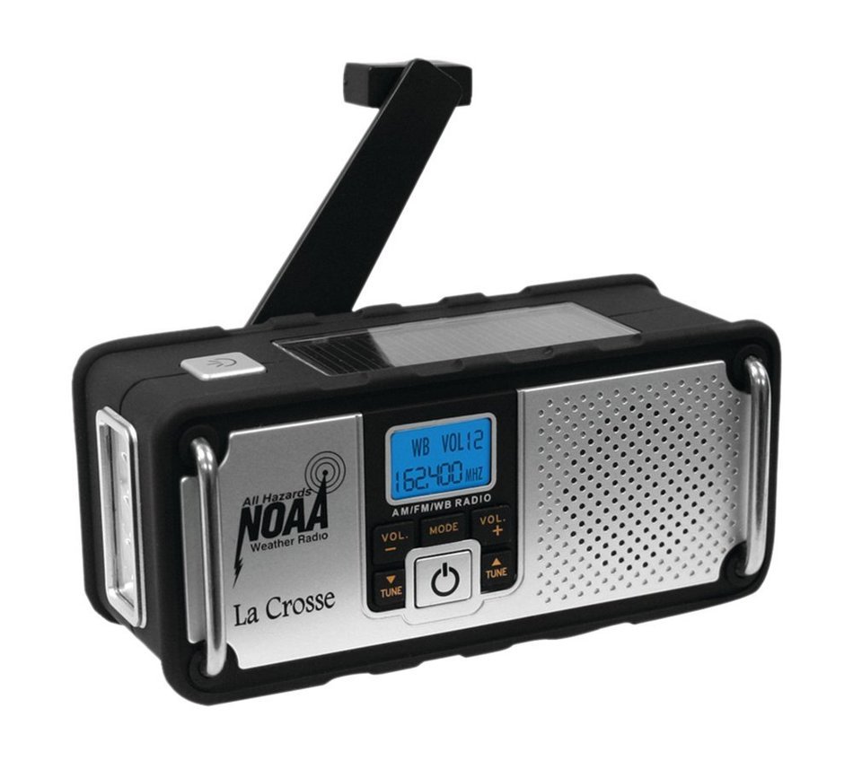 LA CROSSE TECHNOLOGY 810-106 NOAA Solar Weather Radio Camping & hiking