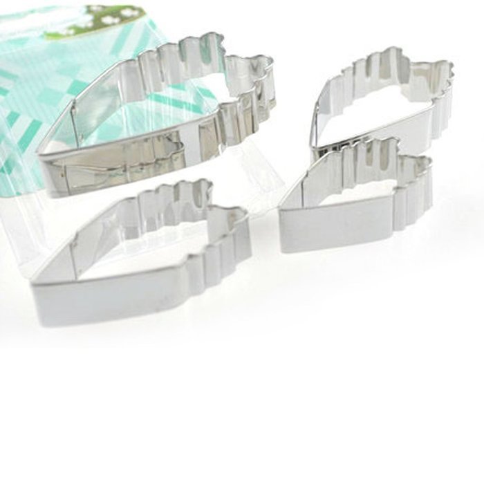 MuLuo Peony Floral Petals Flower Cutter Stainless Steel Set Cake Decorating 4Pieces Sugar