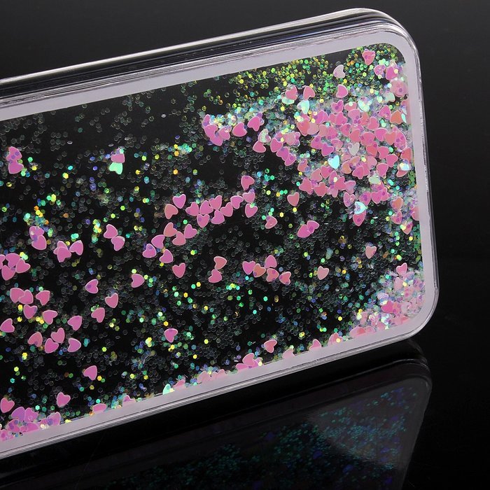 iPhone 7 Case, PHEZEN Christmas Tree Santa Claus Design Cool Quicksand Moving Stars Bling Glitter Floating Dynamic... N58