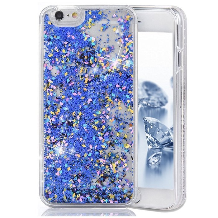 iPhone 7 Case, PHEZEN Christmas Tree Santa Claus Design Cool Quicksand Moving Stars Bling Glitter Floating Dynamic... N67