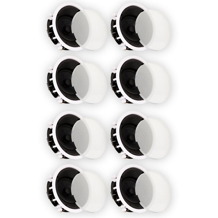 Theater Solutions TSS6A Home Theater Deluxe In Ceiling 6.5" Angled 8 Speaker Set 8TSS6A
