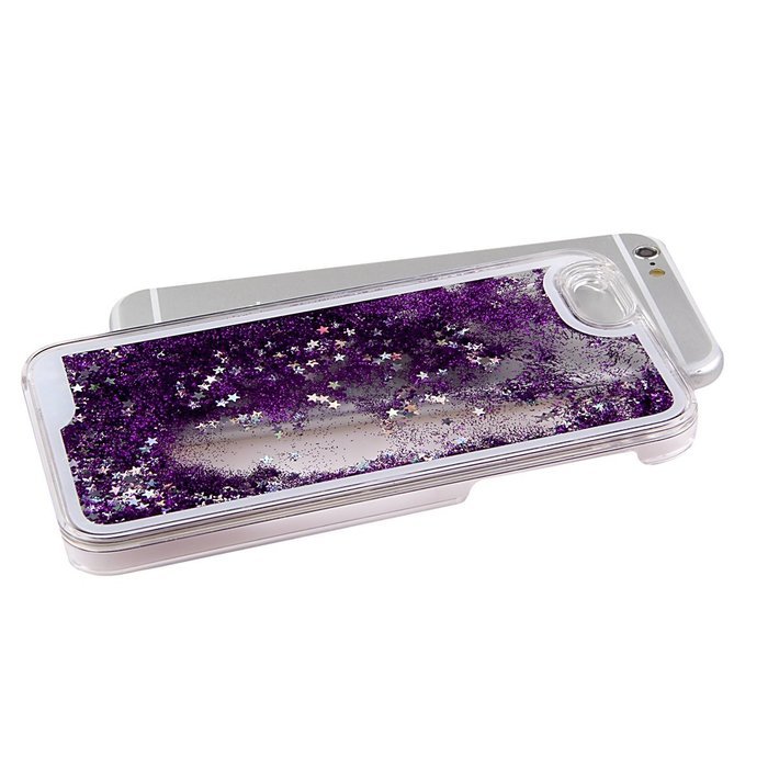 iPhone 7 Case, PHEZEN Christmas Tree Santa Claus Design Cool Quicksand Moving Stars Bling Glitter Floating Dynamic... N70