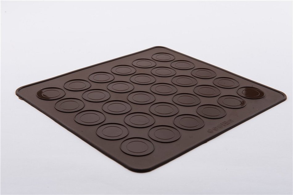 30 Cavity Round Silicone Macaron Baking Mat for Microwave Oven Non Stick
