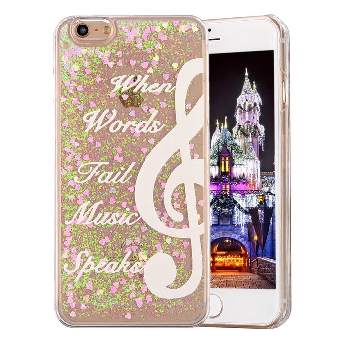 iPhone 7 Case, PHEZEN Christmas Tree Santa Claus Design Cool Quicksand Moving Stars Bling Glitter Floating Dynamic... N75