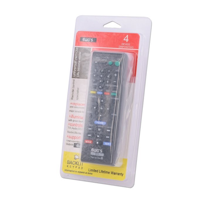 EWO'S Blu Ray New Rays Remote RMT-B119A for Sony OEM DVD Players N3
