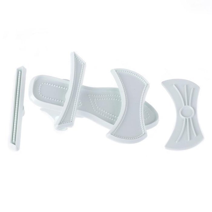 Dealglad&reg; 9 Pcs Lady High-Heeled Shoes Fondant Cake Sugar Craft Baking Cutter Mold N2