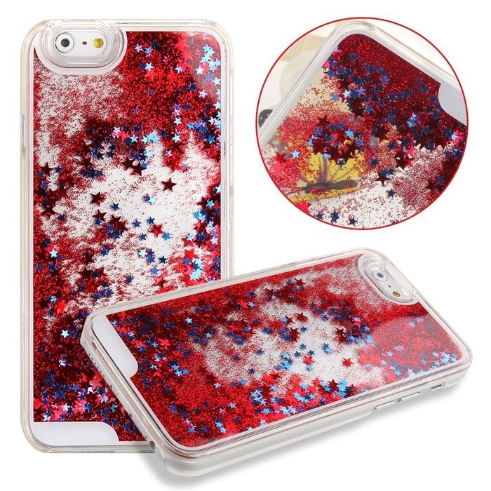 iPhone 7 Case, PHEZEN Christmas Tree Santa Claus Design Cool Quicksand Moving Stars Bling Glitter Floating Dynamic... N81