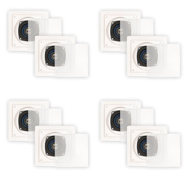 Blue Octave LS42 In Wall In Ceiling Speakers Home 1680 Watts New 4 Pair Pack LS42-4PR N7