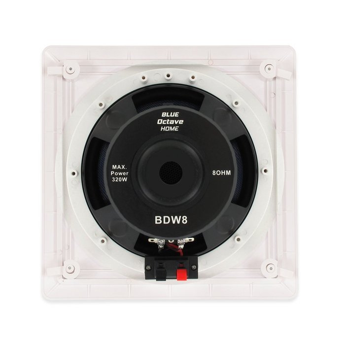 Blue Octave BDW8 In Wall 8" Passive Subwoofer Speakers Home Theater 3 Sub Set N3