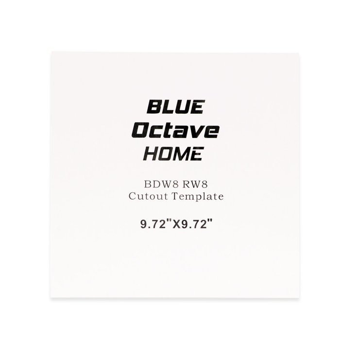 Blue Octave BDW8 In Wall 8" Passive Subwoofer Speakers Home Theater 3 Sub Set N4
