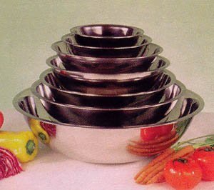 Winco MXB-800Q Mixing Bowl, 8-Quart - Set of 3