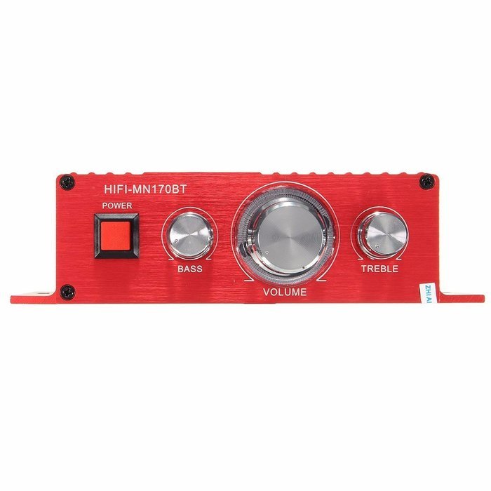 ELEGIANT [Upgraded Version]12V 15W + 15W Bluetooth Stereo Mini HiFi Amplifier with LED Light Booster Radio MP3... N3