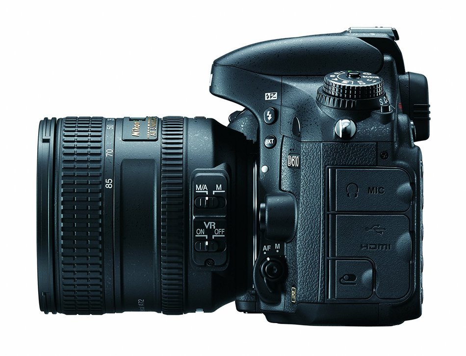 Nikon D610 24.3 MP CMOS FX-Format Digital SLR Camera with 24-85mm f/3.5-4.5G ED VR Auto Focus-S Nikkor Lens N12