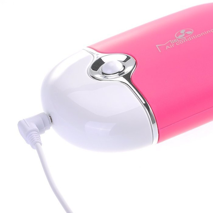 Happy-top Mini Personal Fan Portable USB Rechargeable Fan Bladeless Handheld Air Conditioning Fan Refrigeration... N6