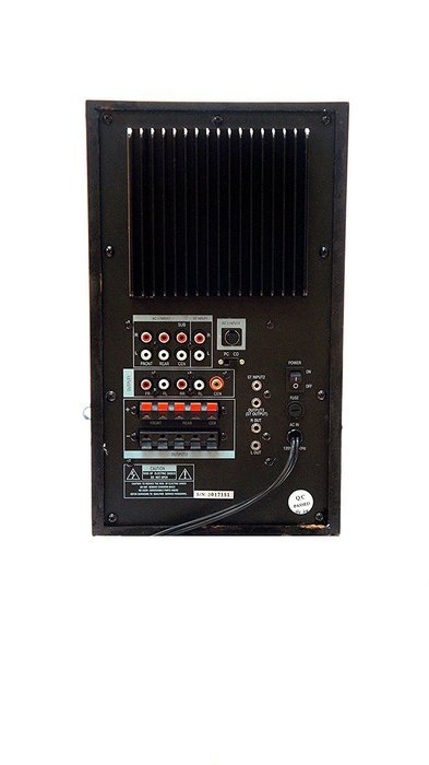 ACOUSTIC SPECIALTIES Dolby Digital 5.1-Channel HOME-THEATER SYSTEM W/ 5 ultra slim wall mountable FLAT-PANEL SPEAKERS...
