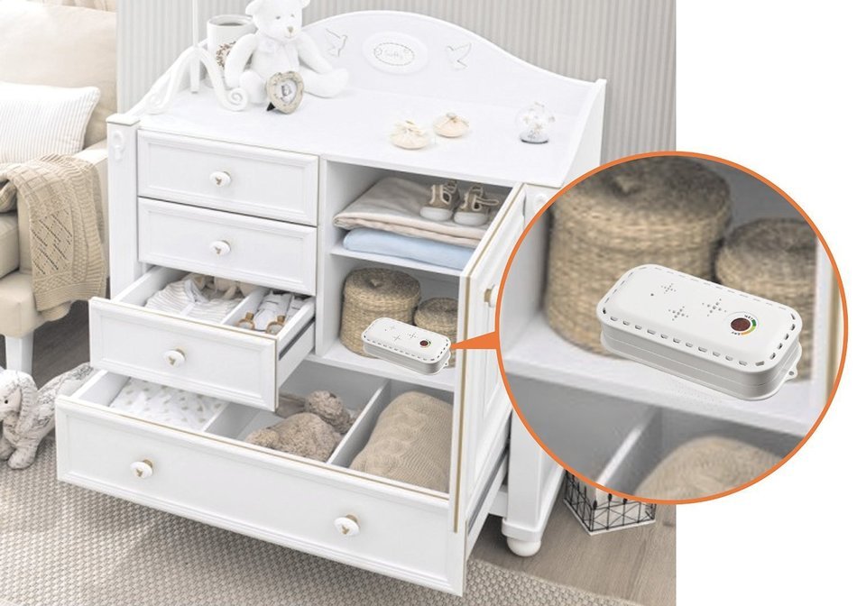A-forest Wireless Rechargeable Mini Dehumidifier for Absorbing Moisture in Small Spaces Cupboard, Wardrobes, Drawers... N3