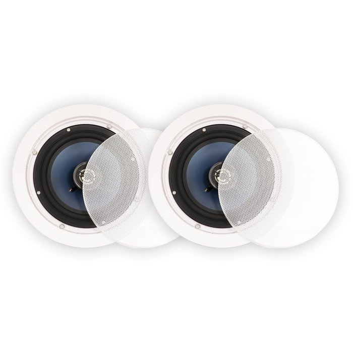 Blue Octave Home LC62 Round In-Ceiling Speakers (White)