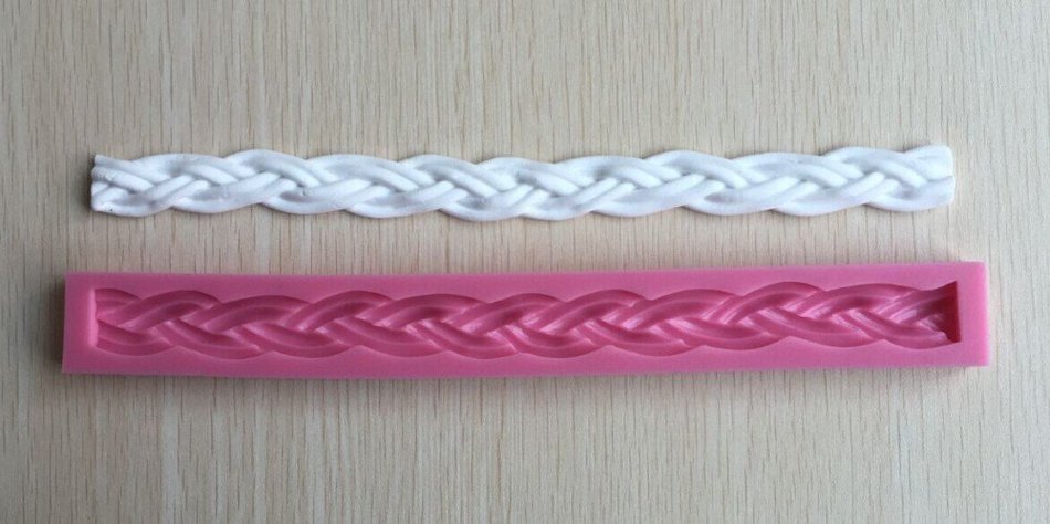 Anyana Long Bag Rope String 3d Silicone Mold Chocolate Fondant Cake Decorating Mould Gum Pastry Tool Kitchen Tool... N2