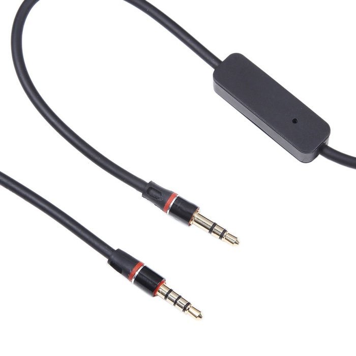 MaxLLTo&trade; BLK 3.5mm 1/8" Audio Cable Lead Cord w MIC For Skullcandy Over-the-Ear Headphone N4