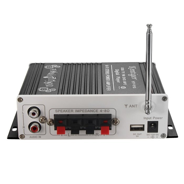 Bluetooth Car Amplifier, ELEGIANT Mini Hi-Fi Stereo Audio AMP with Remote Control,Support FM/MP3/TF/USB/DVD for... N23