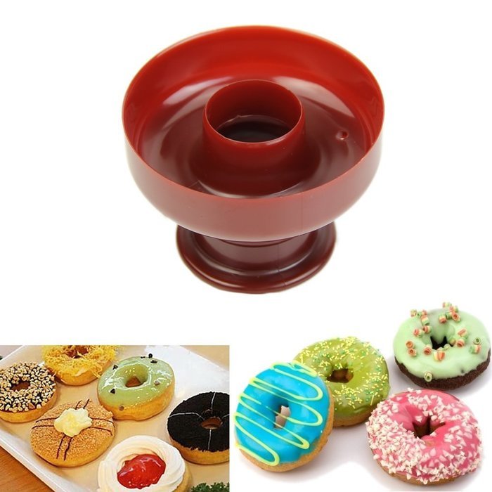 Wrisky New Donut Maker Cutter Mold Fondant Cake Bread Desserts Bakery Mould Tool DIY N5