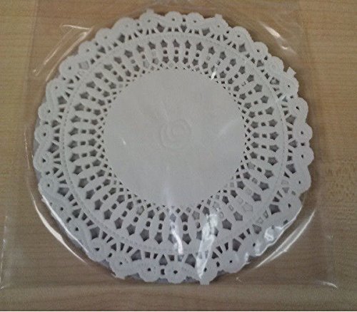 White Round Paper Floral Lace Cake Liner Craft Doilies 5 Inch 72 Pack 4370 NEW