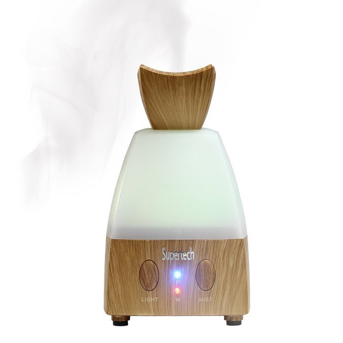 Supertech 100ml Essential Oil Diffusers, Wood Grain Ultrasonic Ion Humidifier Aroma Air Diffuser Can Waterless... N9