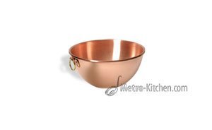 M'passion Small Copper Mixing Bowl with Bronze Ring Handle