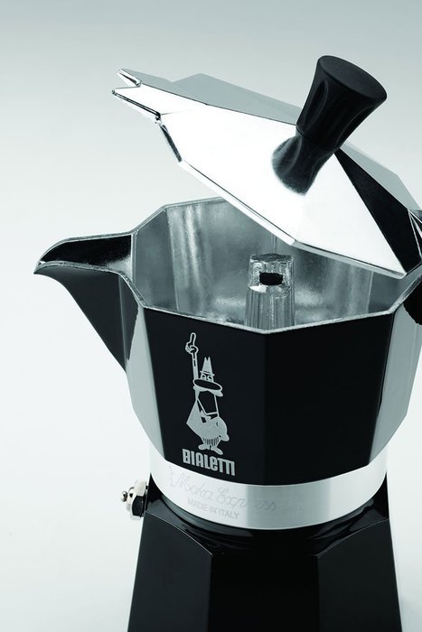 Bialetti: Moka Express 1-Cups BLACK lacquered [ Italian Import ] N3