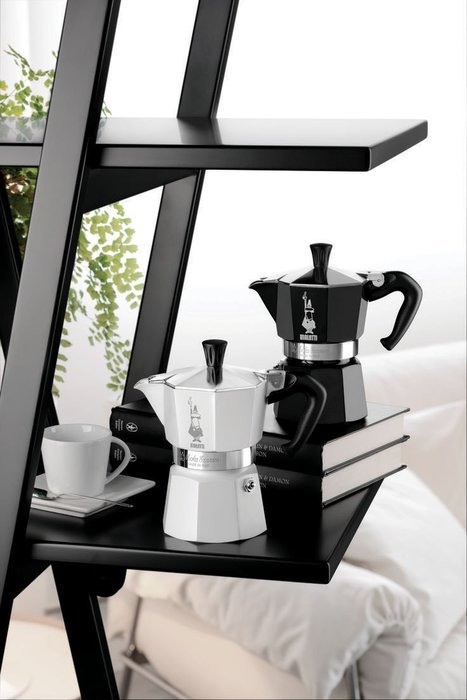 Bialetti: Moka Express 1-Cups BLACK lacquered [ Italian Import ] N5