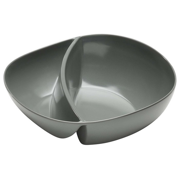 Zak! Designs Moso Divided Plate, 100% Natural Materials and BPA-free, 10.5", Rye, Set of 6 N13