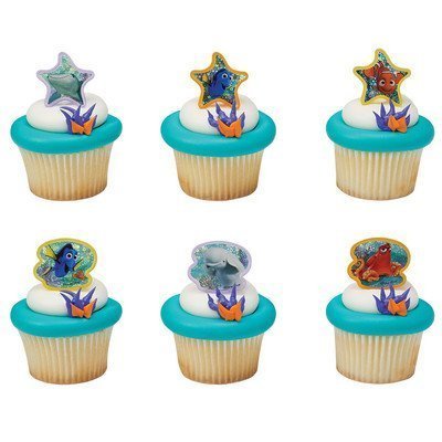 Finding Dory Adventure is Brewing Cupcake Rings - 24 pcs
