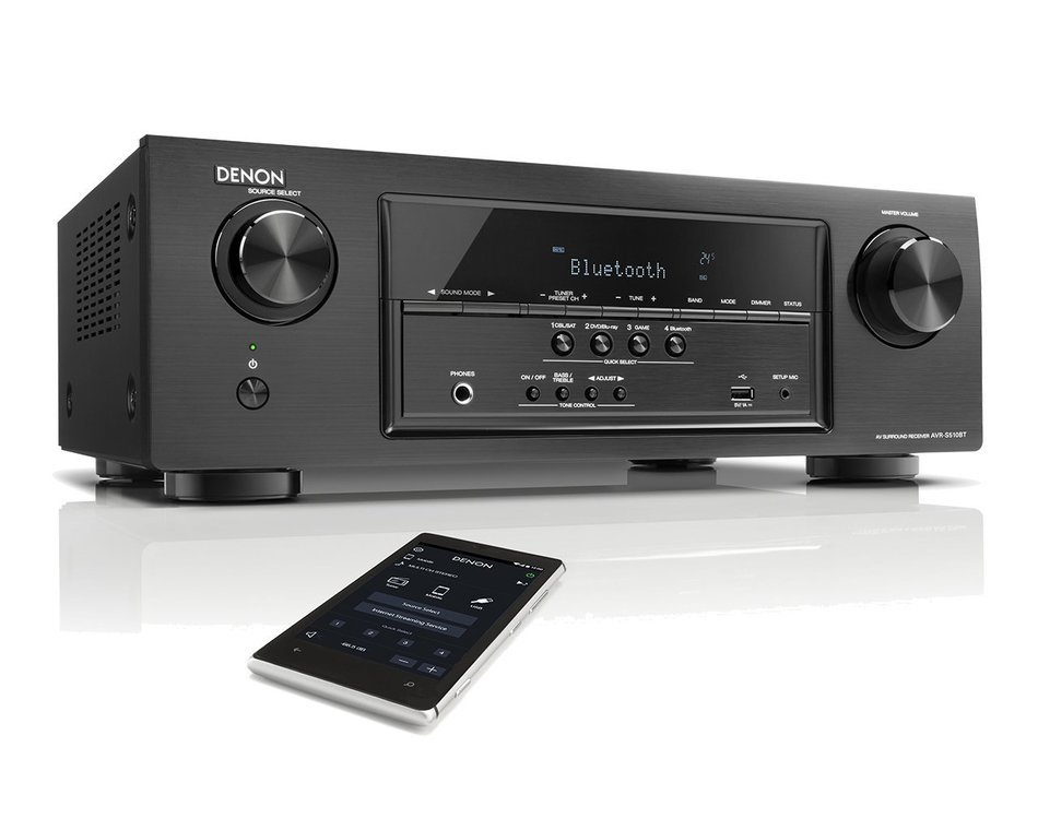 Denon AVR-S510BT 5.2 Channel Full 4K Ultra HD AV Receiver with Bluetooth