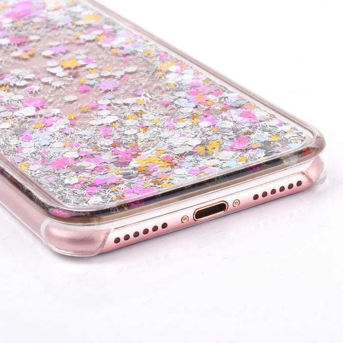 iPhone 7 Case, PHEZEN Christmas Tree Santa Claus Design Cool Quicksand Moving Stars Bling Glitter Floating Dynamic... N89