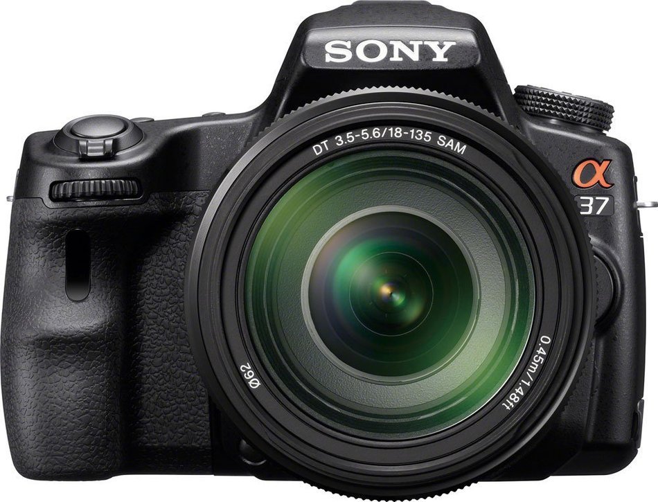 Sony Alpha SLT-A37K 16.1 MP Exmor APS HD CMOS Sensor DSLR with Translucent Mirror Technology and 18-55mm Lens... N6