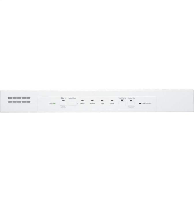 GE DISHWASHERS 290053 Built-In 24" Dishwasher with Front Controls, White, 4 Cycles / 3 Options