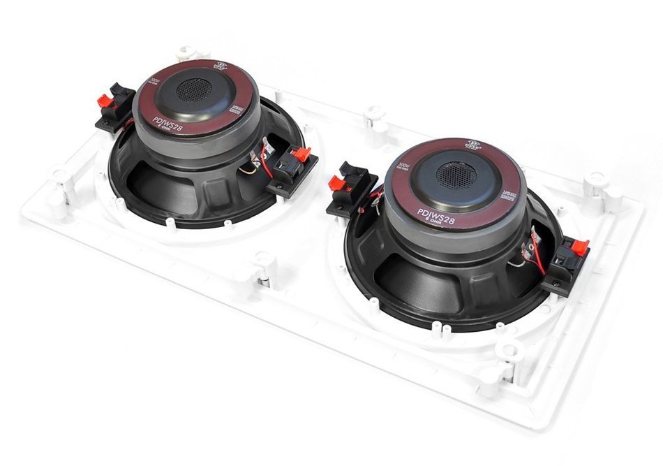 Pyle PDIWS28 Dual 8- Inch In-Wall / In-Ceiling High-Power Subwoofer Speaker System, Dual Voice Coil, Flush Mount...